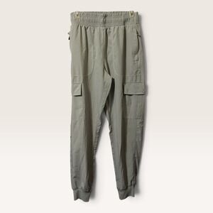 Libin Cargo Jogger Pants Size M Sage Green Hiking Utility Lightweight Stretch